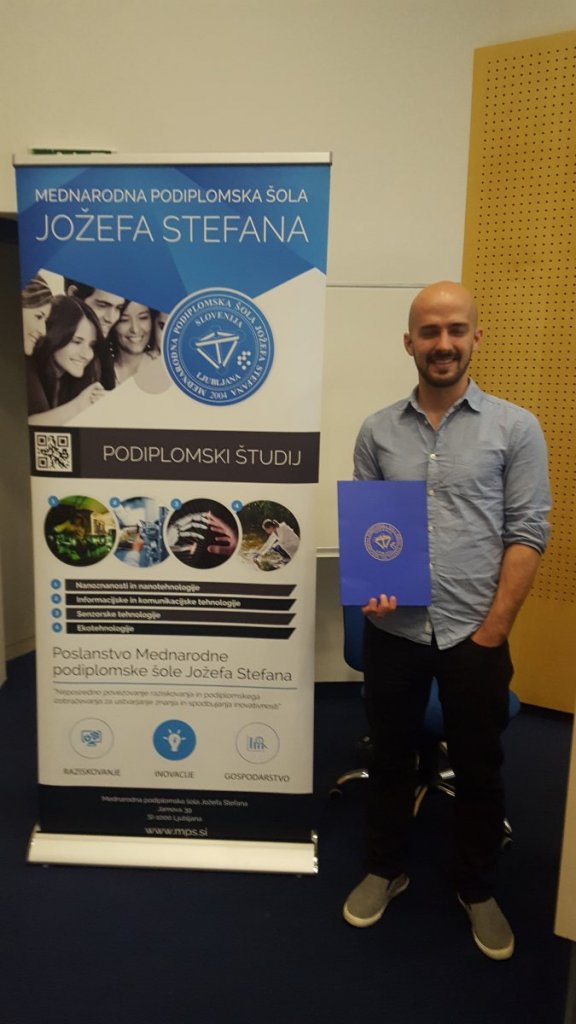 Congratulations to Matej Kocen; Award ceremony at the 10th Jožef Stefan International Postgraduate School Students’ Conference in Piran