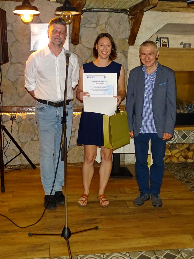 Neža Sodnik: Award for best poster presentation at the 9th Regional Symposium on Electrochemistry—South-East Europe