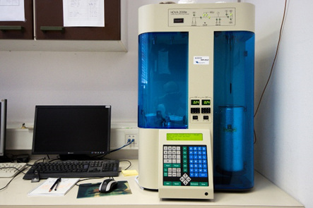 Surface area and pore size analyser (BET), Quantachrome Nova 2000e